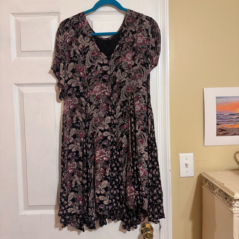 90s vintage floral dress